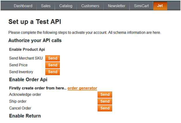Setup a Test API