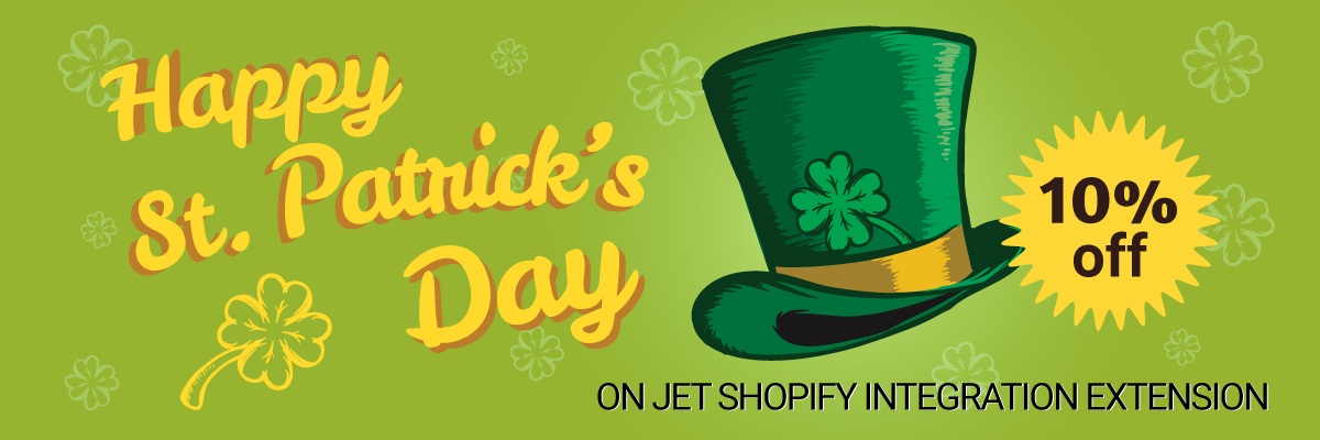 10% Off On Jet Shopify Yearly Plan On The Account Of St. Patrick’s Day 2017.