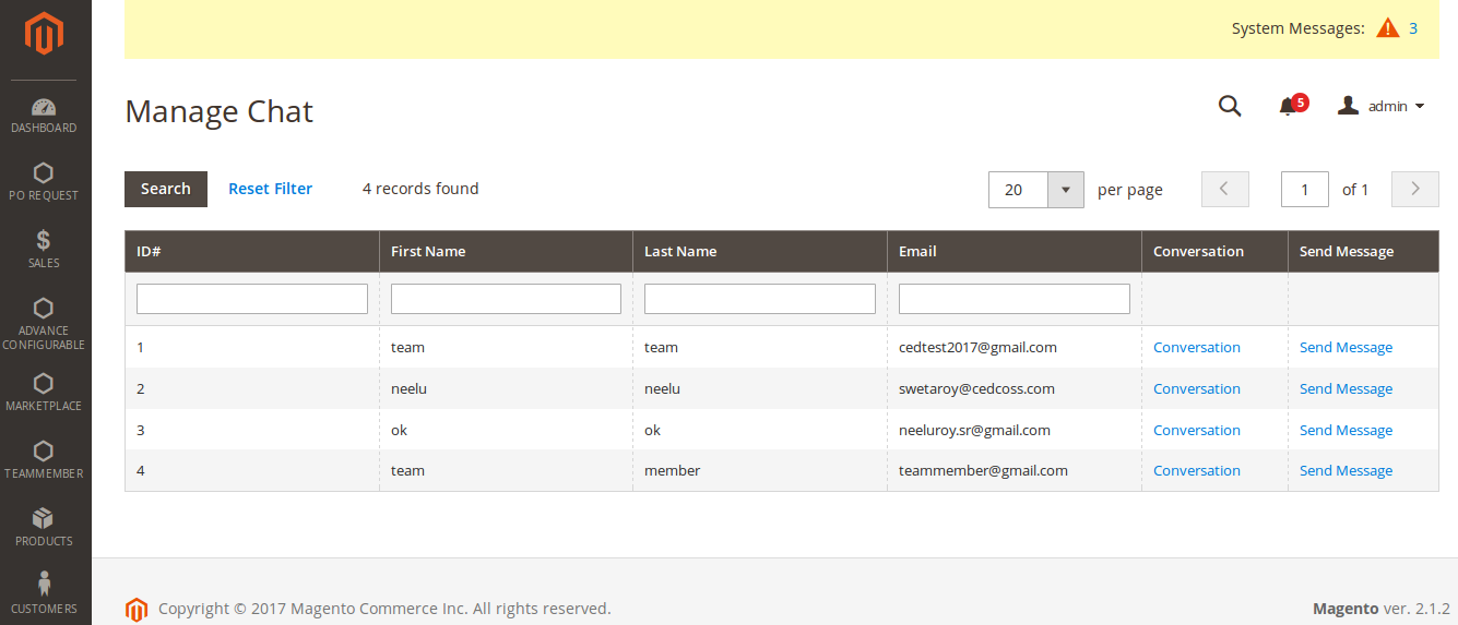 magento live support