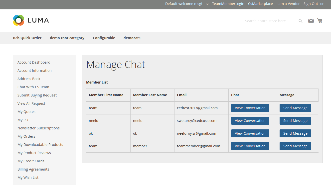 magento live support
