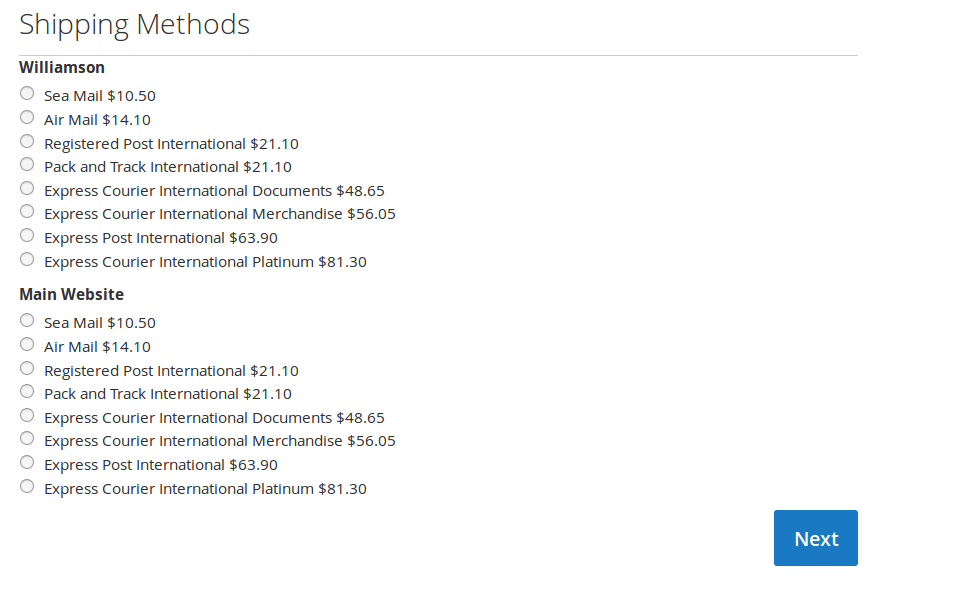 Vendor Multi Shipping Addon