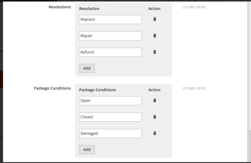 Vendor RMA Addon