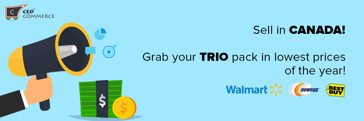 The TRIO OFFER: Sell on Canada’s Top Marketplaces at the least prices of the year!