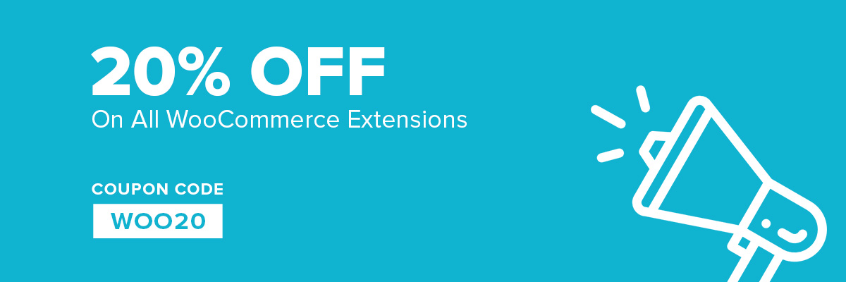 Grab the Offer: 20% flat Discount on All WooCommerce extensions