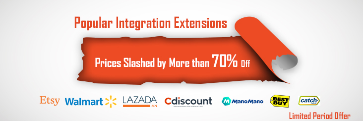 More than 70% OFF on Popular Integration Extensions by CedCommerce More than 70% OFF on Popular Integration Extensions by CedCommerce