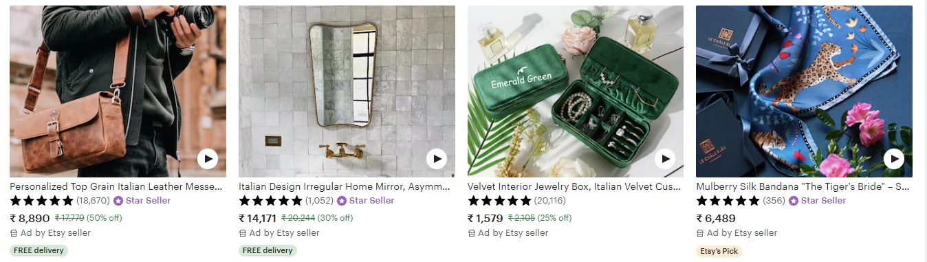 top selling items on Etsy accessories