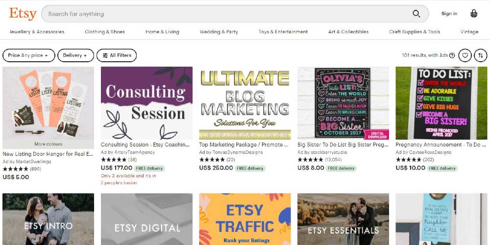 How to promote etsy listings