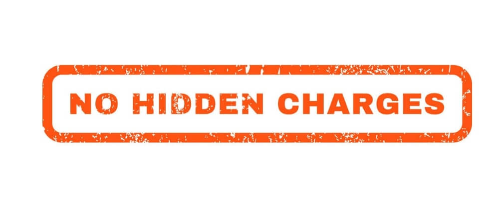 no hidden charges