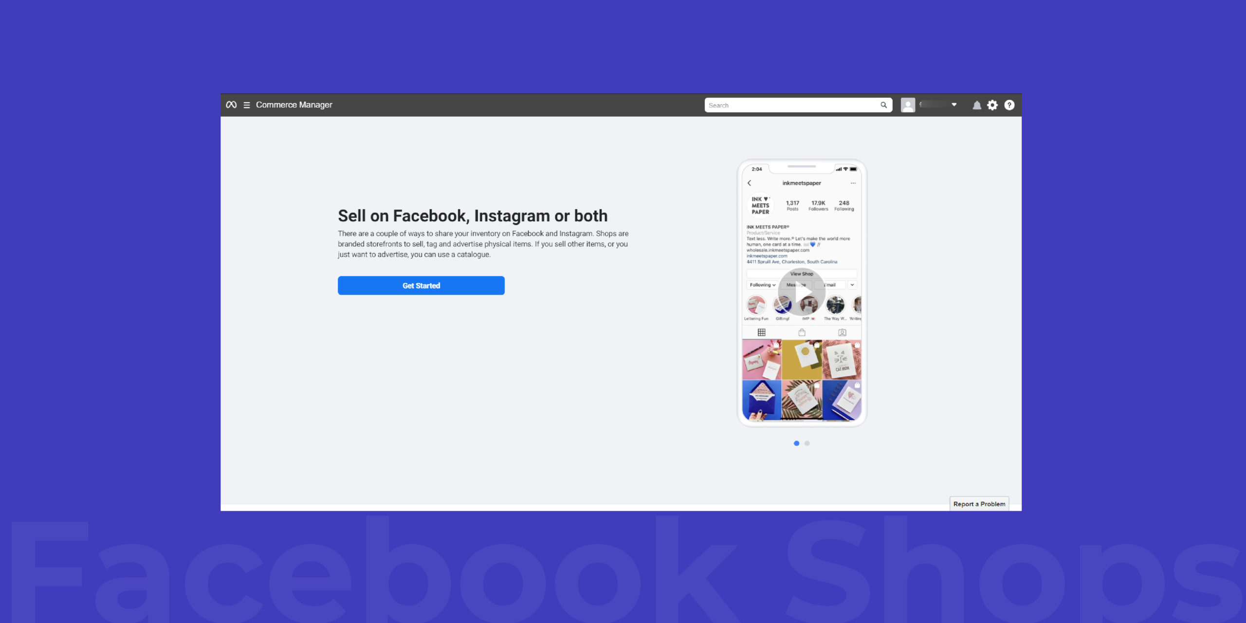 creating a facebook shop