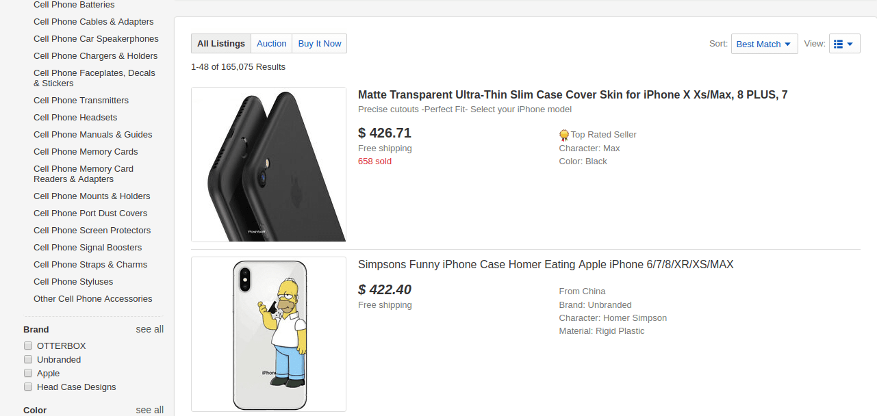 ebay best selling items- phone cases