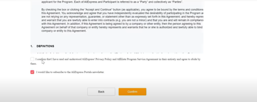 aliexpress affiliate program terms and conditions