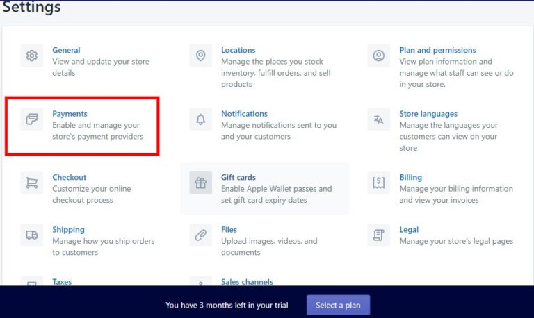 Shopify Payments Setup - Adding Payment Method To Shopify Store