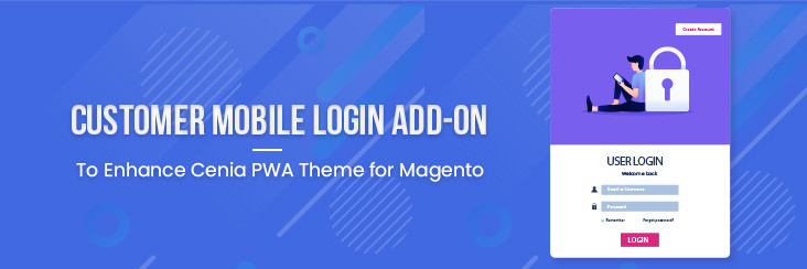 Mobile login extension for Magento PWA