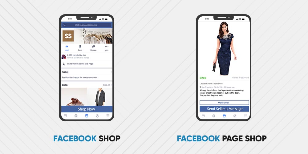 Facebook Page Shops nad Facebook shops