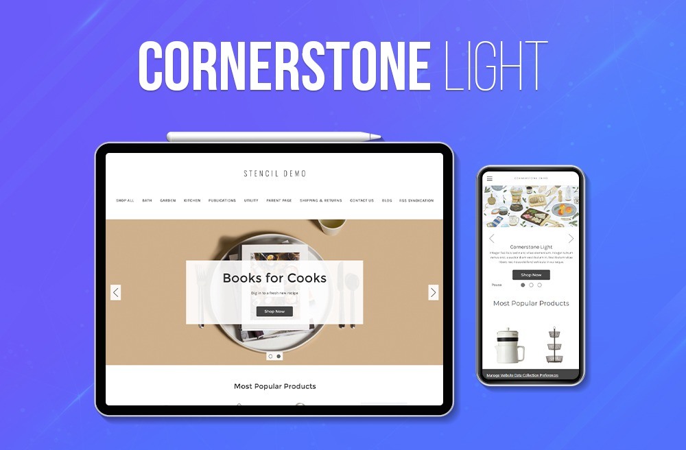 BigCommerce free themes Cornerstone Light
