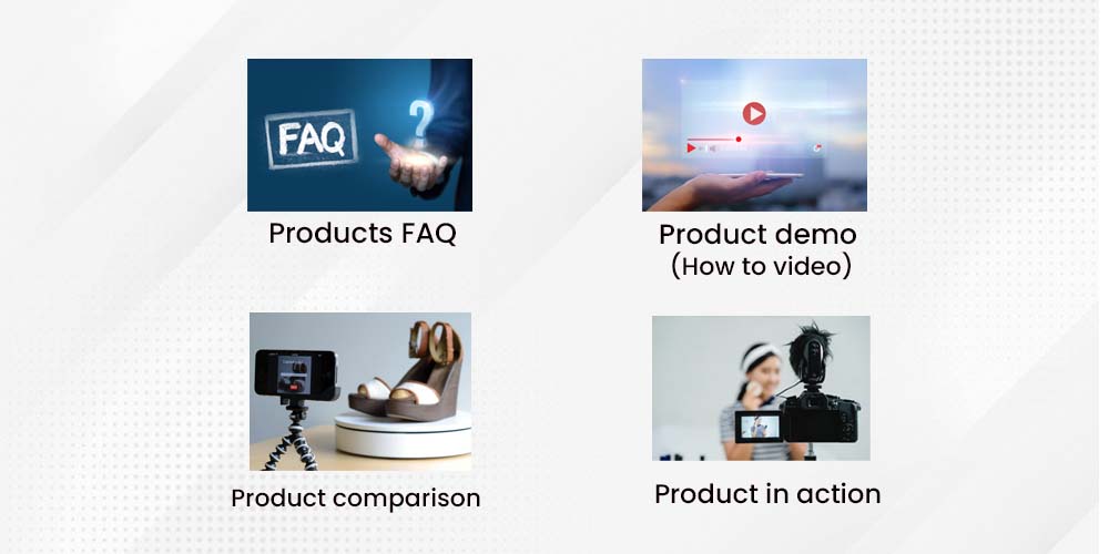 type of product videos
