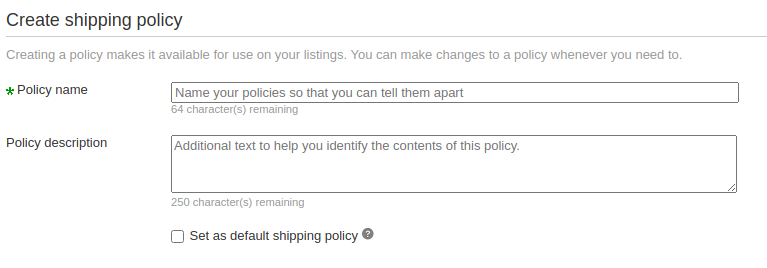 shipping policies 1