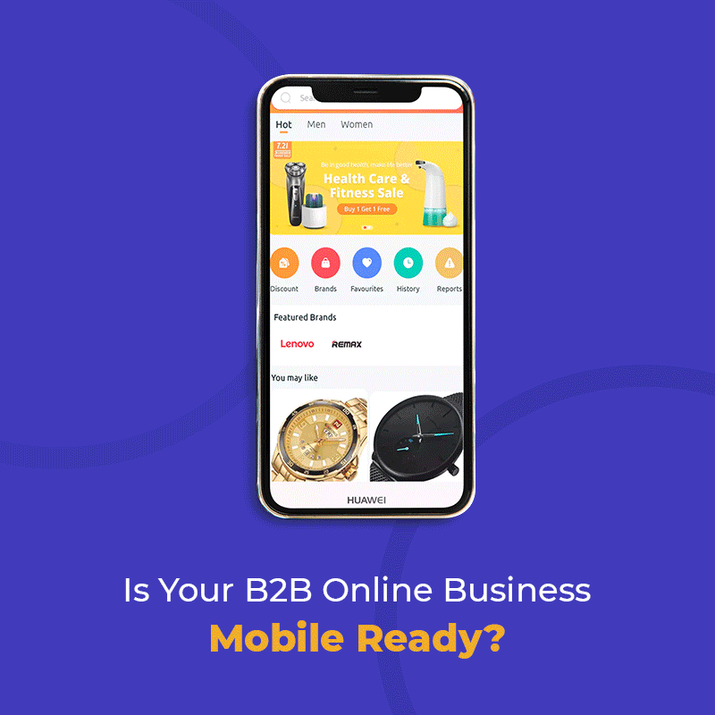 B2B e-commerce mobile app