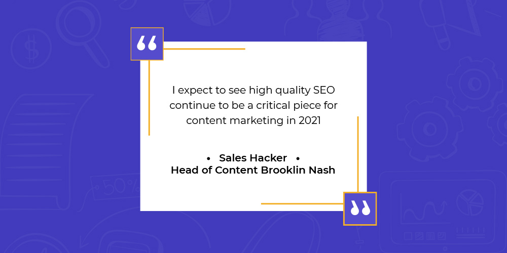 Quote on content marketing