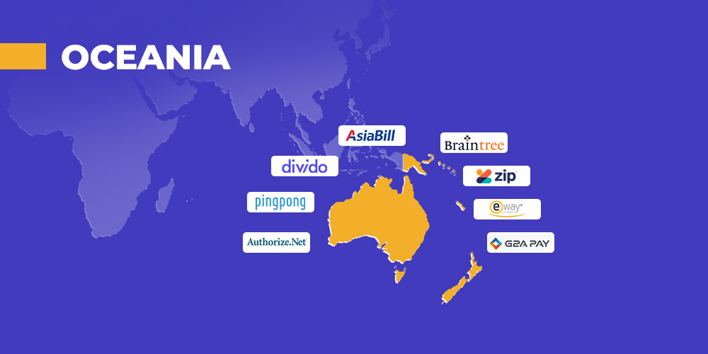 payment providers in Oceania 