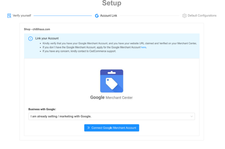 BigCommerce Google Shopping feed setup internal 3