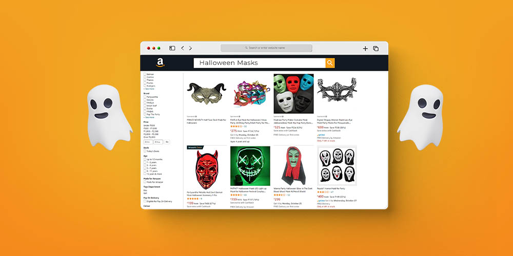 Amazon halloween 2021 masks and fangs