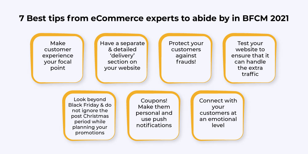 7 best eCommerce tips from experts to abide by in BFCM 2021