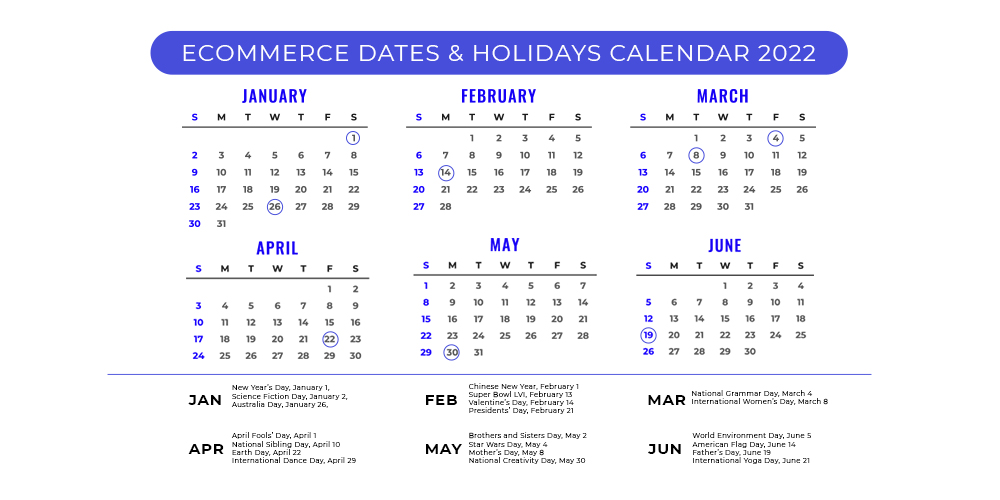 ecommerce calendar marketing January to June (2)