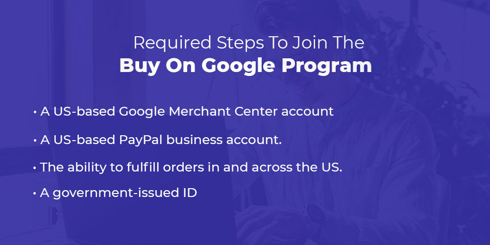Steps to join the Buy on Google program