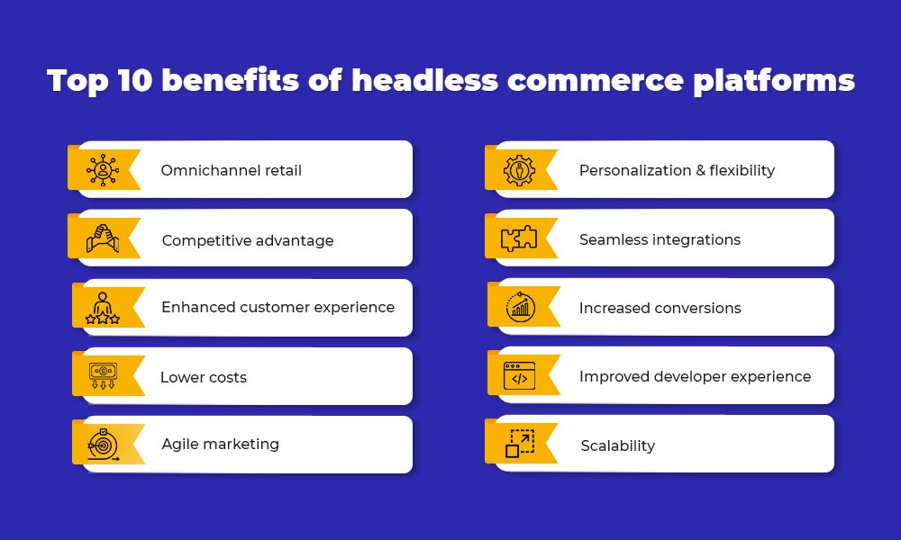 Top 10 benefits of headless commerce solutions