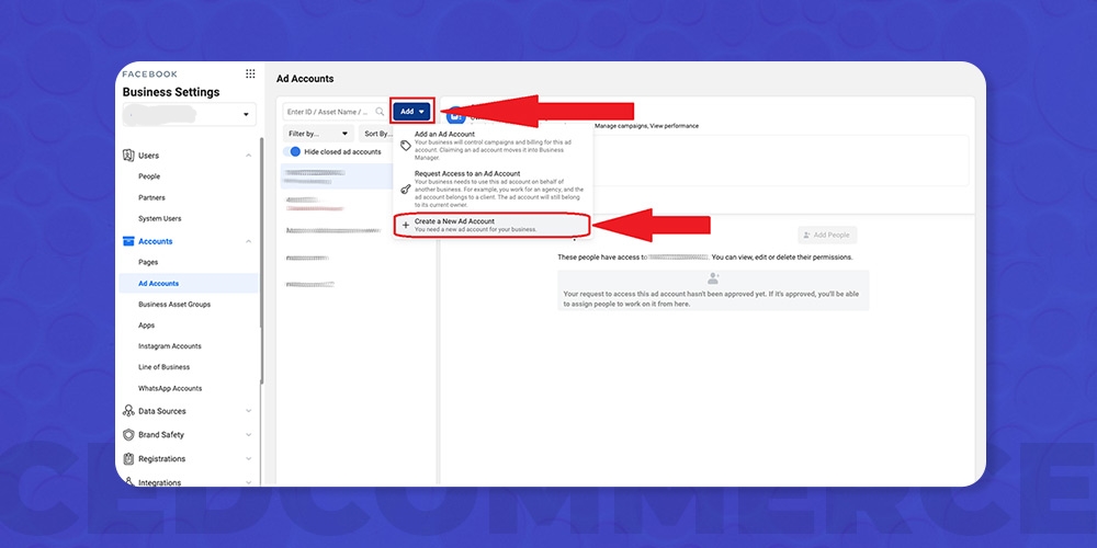 How to create an ad account on Facebook 