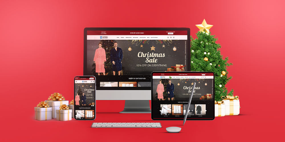 Christmas theme online store