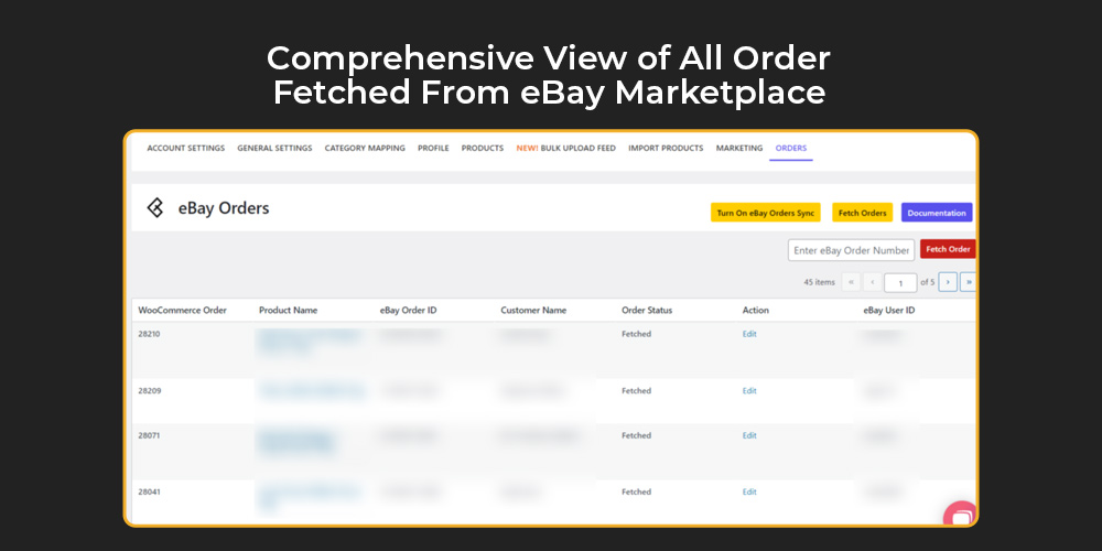 order frtehced from marketplace to WooCommerce store