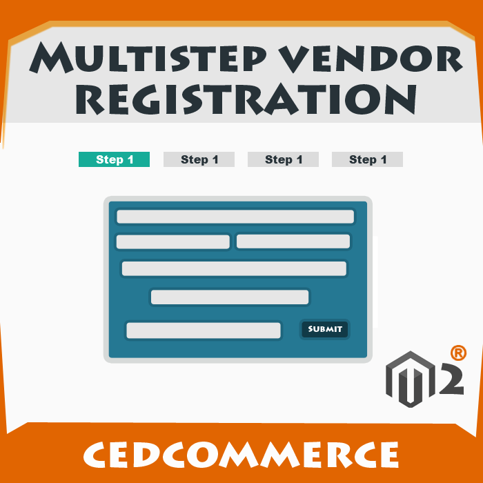 Multistep Vendor  Registration Addon [M2]