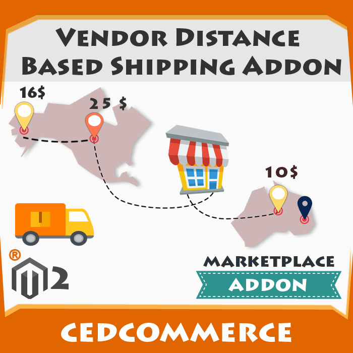 Vendor Distance Based Shipping Addon [M2]
