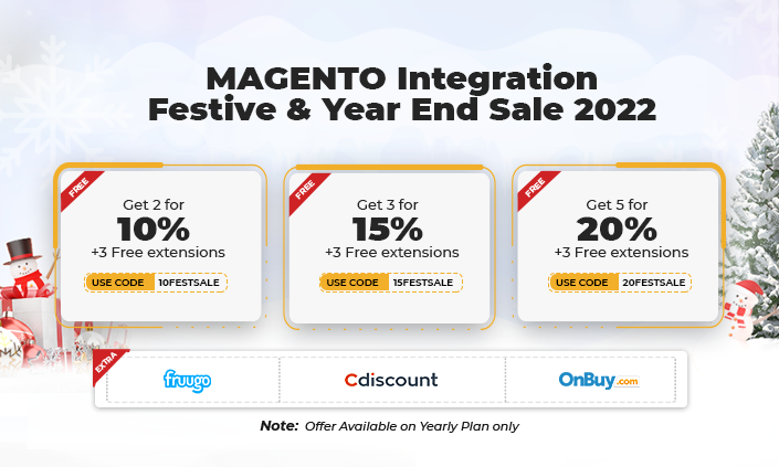 Biggest Magento Integration Discount of the year - 20% off on bundle Integration + 3 free Extensions