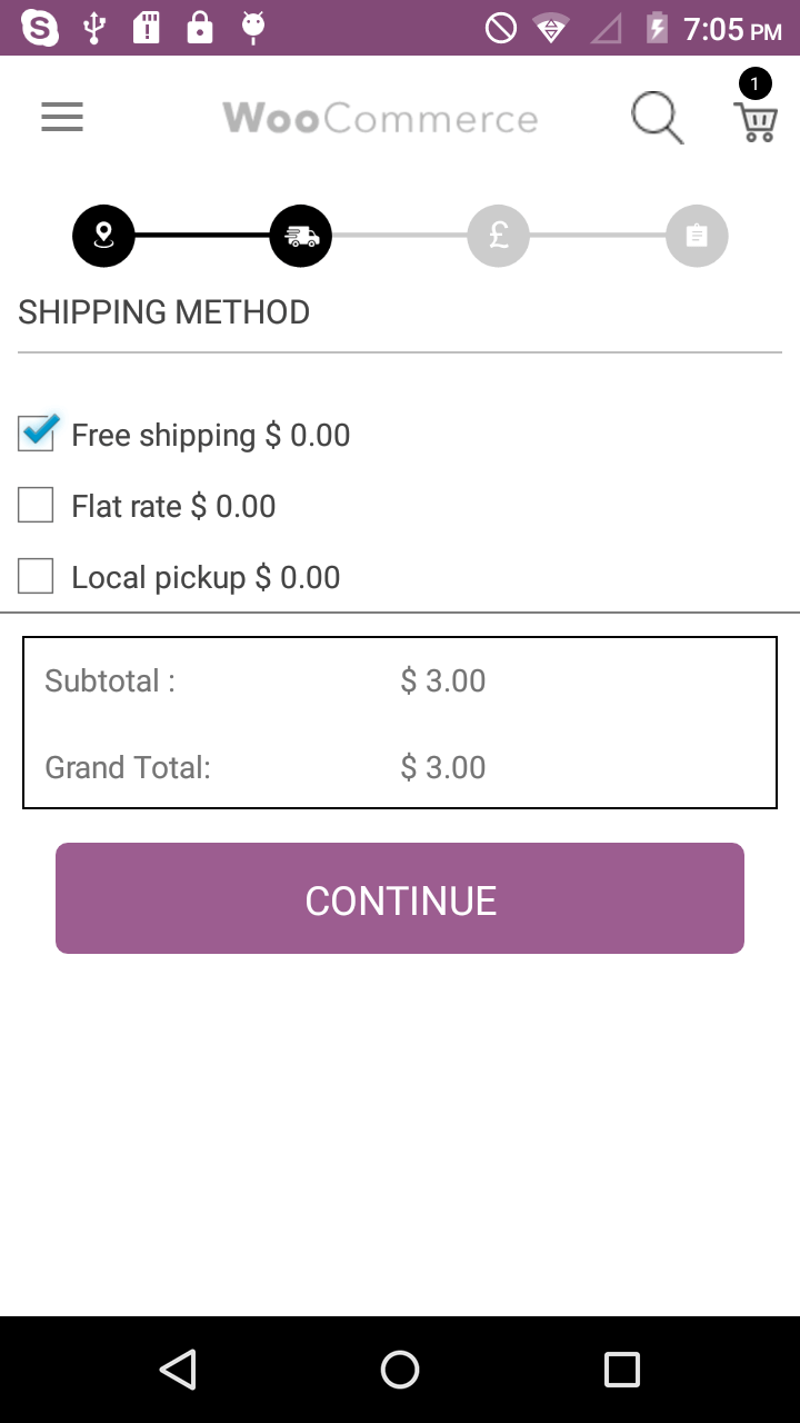 Woocommerce Android App Checkout