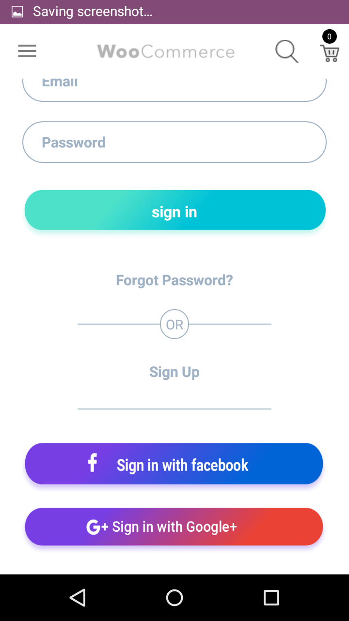 Woocommerce Android App Social Login